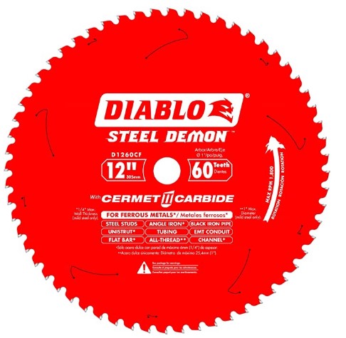 Diablo D1260CF Metal Saw Blade