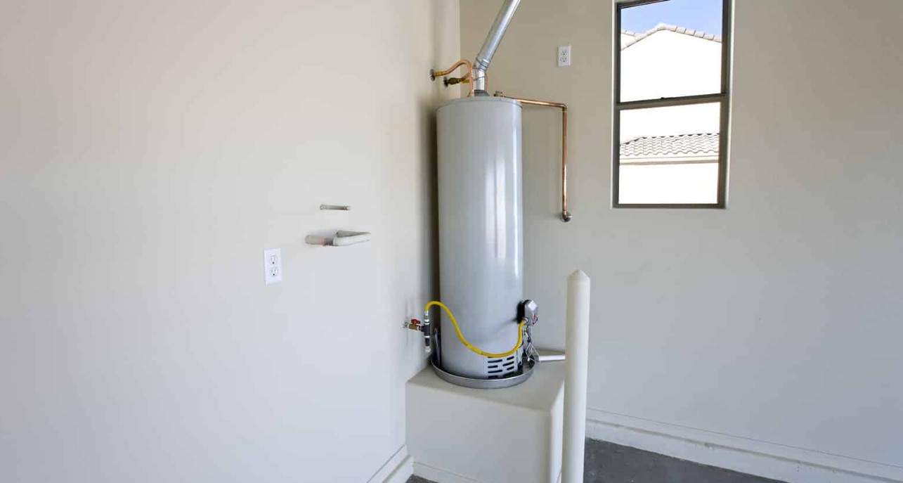 how to hide a water heater in the garage