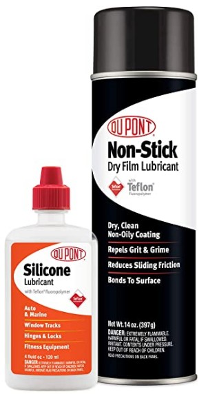 DuPont Teflon silicon lubricant aerosol spray