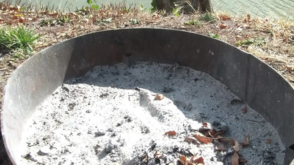 What to do with fire pit ashes nels garage