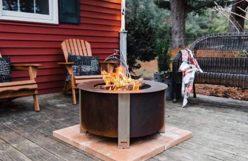 How to Build a Fire Pit Heat Deflector Nels Garage